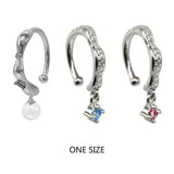 Diamonds-encrusted Lip Nail Lip Clip Spice Girl Accessories