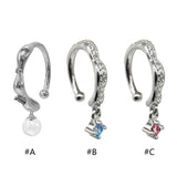 Diamonds-encrusted Lip Nail Lip Clip Spice Girl Accessories
