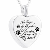 Heart Necklace Cremation Urn for Ashes Stainless Steel Memorial Jewelry
