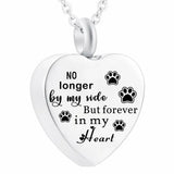 Heart Necklace Cremation Urn for Ashes Stainless Steel Memorial Jewelry