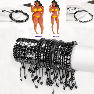 Non-Magnetic Hematite Bracelet for Weight Loss Therapy