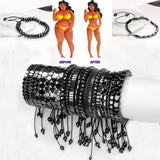 Non-Magnetic Hematite Bracelet for Weight Loss Therapy