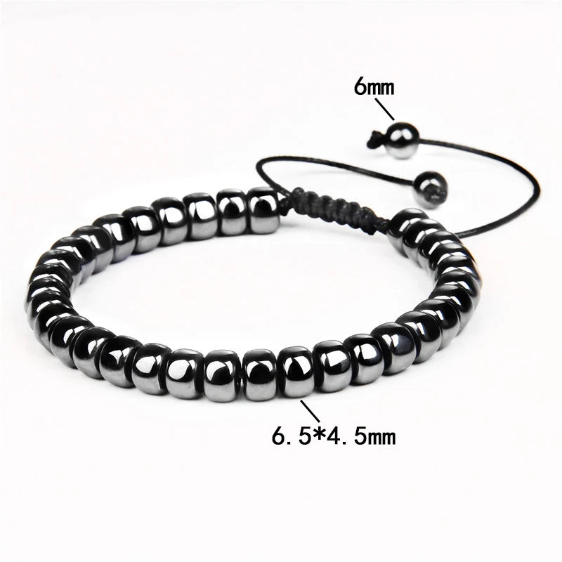 Non-Magnetic Hematite Bracelet for Weight Loss Therapy