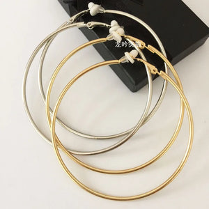 Round Clip-On Earrings for Women