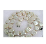 Elegant 12mm Square Freshwater Pearl Necklace