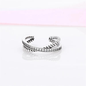 925 Silver X-Shaped Ear Clip Pave CZ Women's Jewelry Gift