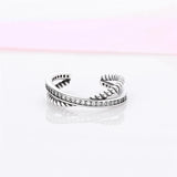 925 Silver X-Shaped Ear Clip Pave CZ Women's Jewelry Gift