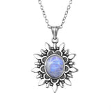 Vintage Flower Necklace September Moonstone Engagement Party Gift