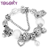 Pearl Pendant Bracelet with Silver Chain