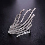 Noble Layers Micro Pave Zircon Fire Tail Copper Couple Ring