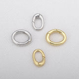 Silver Round Buckle Fastener for DIY Bracelet Necklace