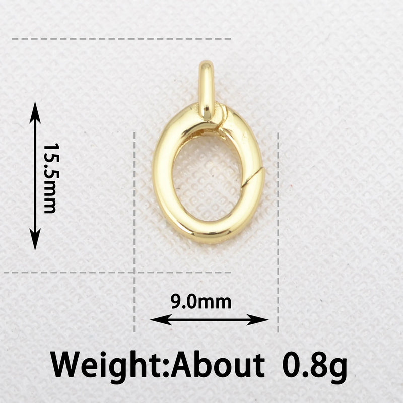 Silver Round Buckle Fastener for DIY Bracelet Necklace