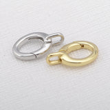 Silver Round Buckle Fastener for DIY Bracelet Necklace