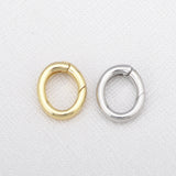Silver Round Buckle Fastener for DIY Bracelet Necklace