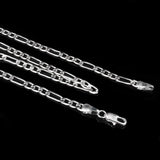 Noble Arrive 925 Silver 4MM Chain For Men Women Bracelet Necklace Jewelry Set