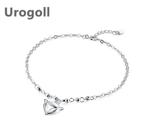 925 Sterling Silver Anklet Round Beads Anklets For Women