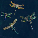 Noble Retro Dragonfly Enamel Brooch Rhinestone Animal Corsage