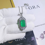 Noble Silver Paraiba Tourmaline Aquamarine Pendant Necklace