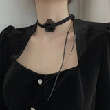 Noble Style Flower Lace Neck Ring Tulle Fairy Accessories Jewelry for Women