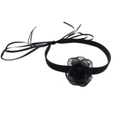 Noble Style Flower Lace Neck Ring Tulle Fairy Accessories Jewelry for Women