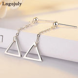 925 Sterling Silver Women Drop Earrings Wedding Anniversary Party
