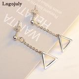 925 Sterling Silver Women Drop Earrings Wedding Anniversary Party
