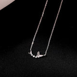 Noble Women Pure 925 Sterling Silver Pendant Necklaces