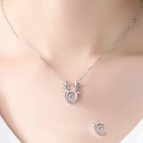 Noble Women 925 Sterling Silver Pendant Chain Jewelry Gift For Girl