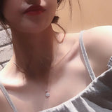 Noble Women 925 Sterling Silver Pendant Necklace Chain Accessory Gift