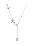 Noble Women Pure 925 Sterling Silver Necklaces Pendant Chain Jewelry