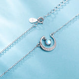 Noble Women 925 Sterling Silver Necklaces Pendant Chain Jewelry Gift