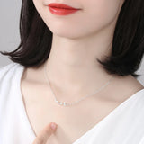 Noble Women 925 Sterling Silver Pendant Necklaces Chain Jewelry