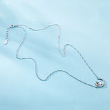 Noble Women 925 Sterling Silver Necklaces Pendant Chain Jewelry Gift