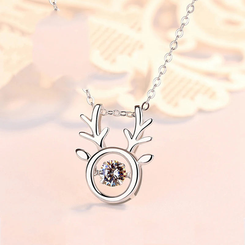 Noble Women 925 Sterling Silver Pendant Chain Jewelry Gift For Girl