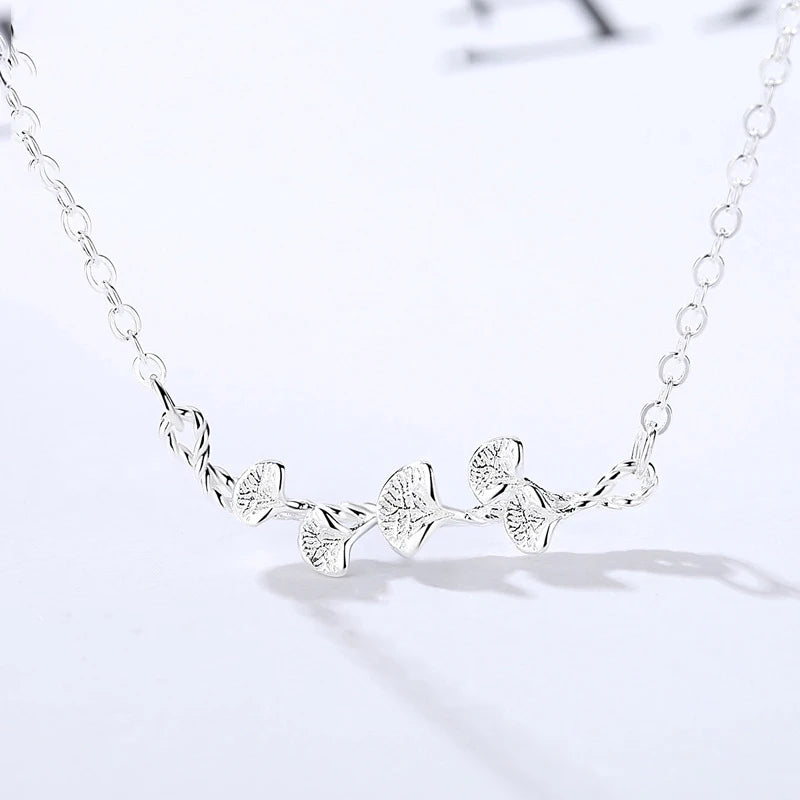 Noble Women 925 Sterling Silver Pendant Necklaces Chain Jewelry
