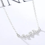 Noble Women 925 Sterling Silver Pendant Necklaces Chain Jewelry