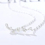 Noble Women 925 Sterling Silver Pendant Necklaces Chain Jewelry
