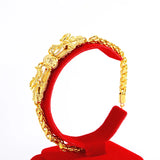 14k Bead Chain Bracelet Double Dragon Ornament Gift