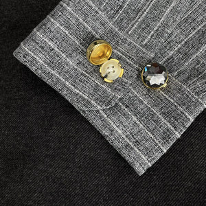 Rhinestone Cufflinks Snowflakes Crystal High-end Men's Business Dress Wedding