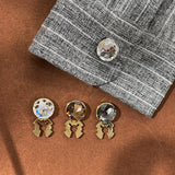 Rhinestone Cufflinks Snowflakes Crystal High-end Men's Business Dress Wedding