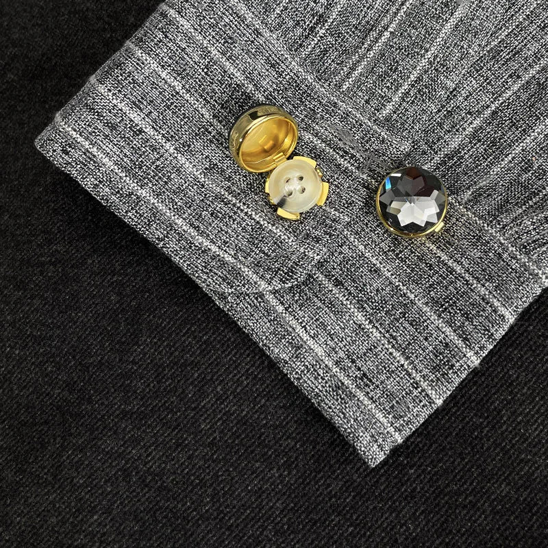 Rhinestone Cufflinks Snowflakes Crystal High-end Men's Business Dress Wedding