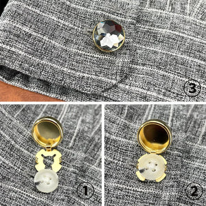 Rhinestone Cufflinks Snowflakes Crystal High-end Men's Business Dress Wedding