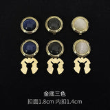 Opal Cufflinks Geometric Design High-end Men's Accessories