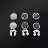Opal Cufflinks Geometric Design High-end Men's Accessories