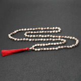 Skull Beaded Knot 108 Mala Necklace Hip Hop Tass
