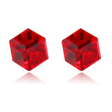 Magnet Square Crystal Ear Clip Magnetic Ear Stud Earrings