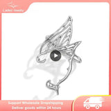 Elf Ear Clips Earrings Gothic Punk Ear Cuff Jewelry Girls Gift Halloween Cosplay