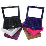 Non-String 24 Grid Nail Box Jewelry Display Storage Box
