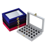 Non-String 24 Grid Nail Box Jewelry Display Storage Box