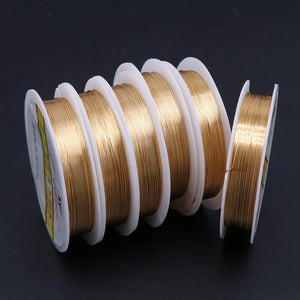 Non Tarnish 0.2-1mm Copper Wire DIY Jewelry Beading Cord String